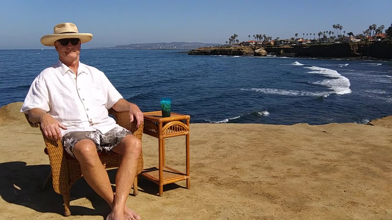 The Beach Captain in Time-Lapse. Sunset Cliffs, California. TL 035