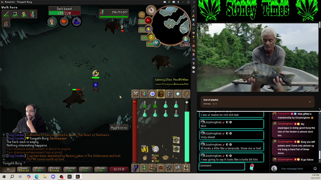 Burg's Lounge.. Runescape n' Chill 9-22 #Live #Cannabis #420 #OSRS