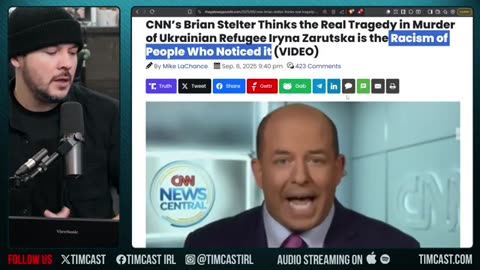 CNN Furious Over Racism Instead Of Iryna Zarutska Killing, Black On White Crime | Tim Pool