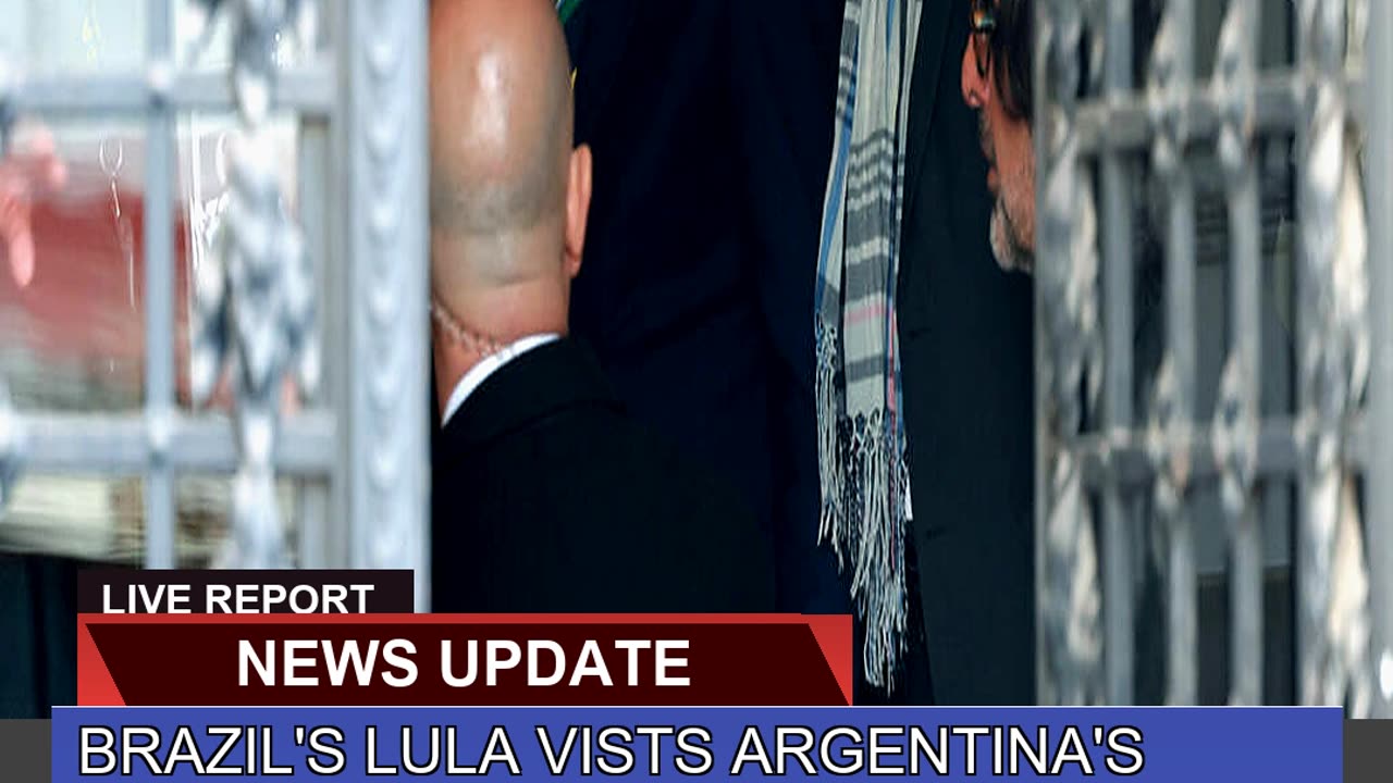 Brazils Lula Vists Argentinas Kirchner Under Ho