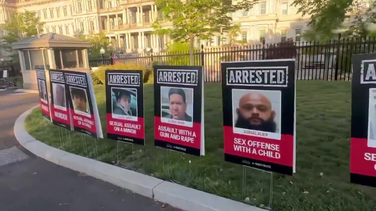 White House Lawn. Democrats allowed these people around you and your children. #neverforget