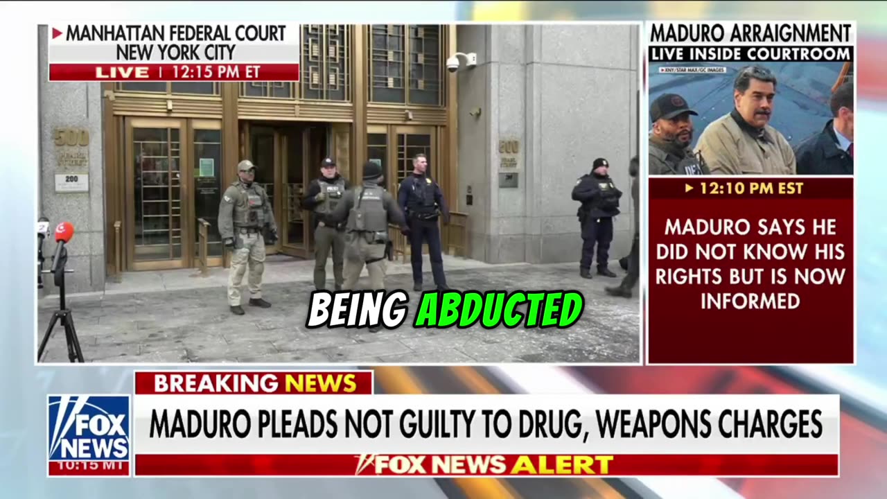 Maduro Pleads Not Guilty to U.S. Drug and Weapons Charges Carrying Life Sentence