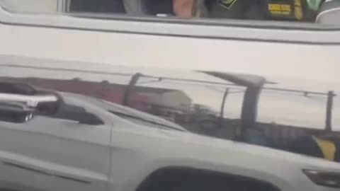 One of the impede caravan members, Yuri Ortega, in Little Village was detained!