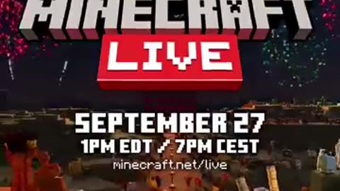 Shocking: NEW MINECRAFT LIVE ANNOUNCED!!! WOOOOO!!! NEW UPDATES!!! I LOVE MINECR