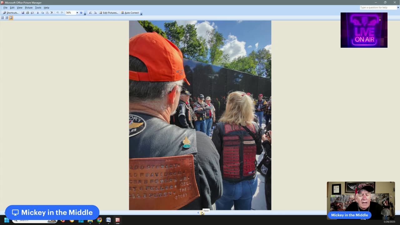 Mickey in the Middle on Dr. Sydney and The Run For The Wall 28 May 25