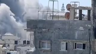 the "Al-Ghafri" tower in Gaza City was destroyed.