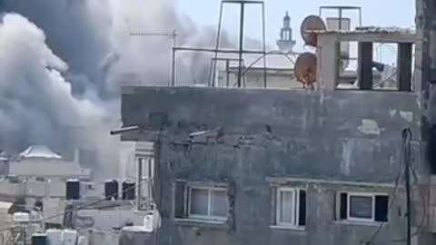 the "Al-Ghafri" tower in Gaza City was destroyed.
