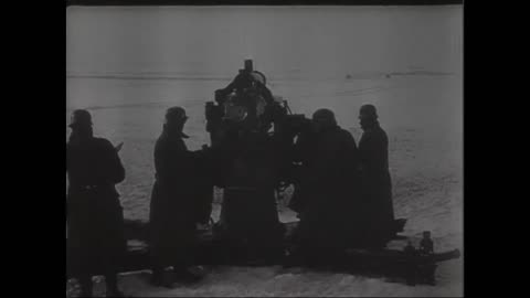 88mm Flak guns keeping their barrels warm in the depths of the Russian Winter in early 1942
