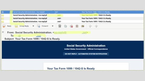 2026 Social Security e-mail Scam