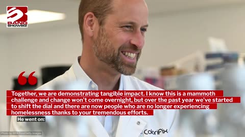 Prince William has acknowledged ending homelessness is a 'mammoth challenge'