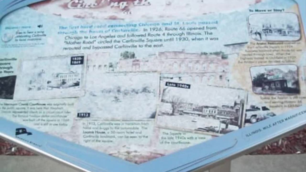 Circling The Square Route 66 In Carlinville