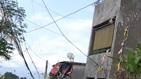 Downhill Street in Payatas, Quezon City, Philippines