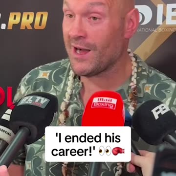 Tyson Fury says he ‘ended’ Deontay Wilder’s career