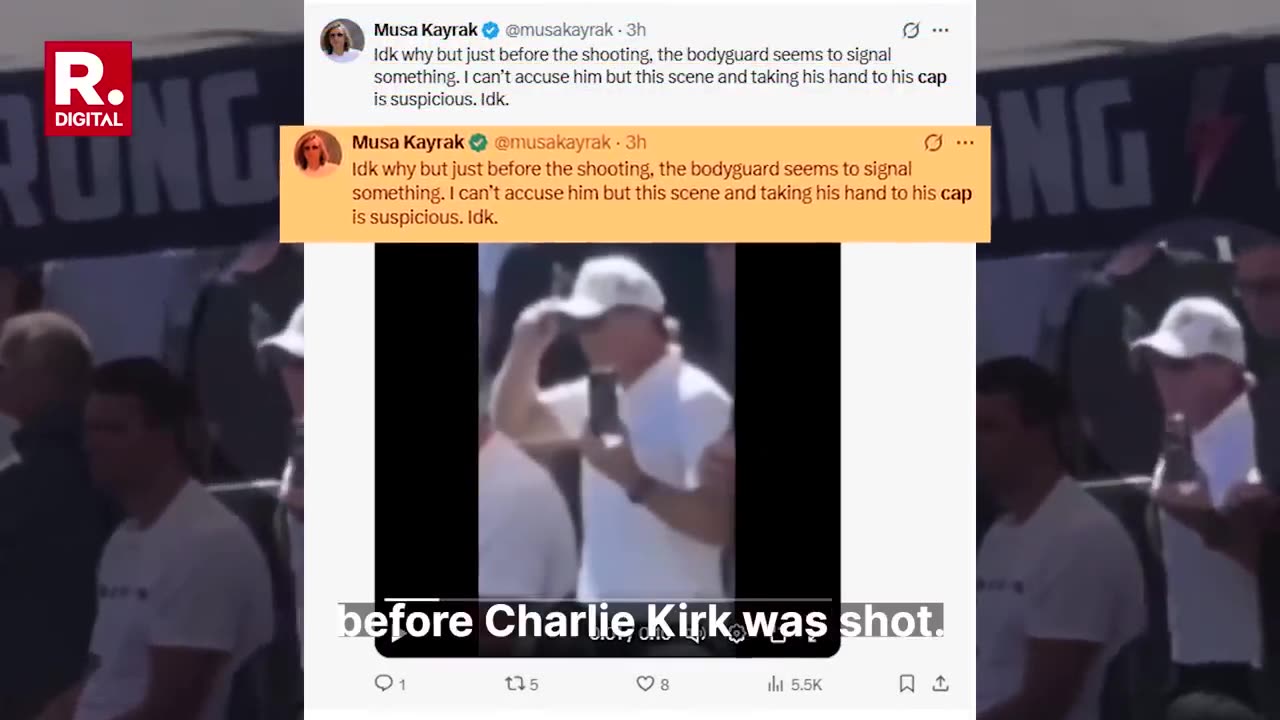 New Videos Of Charlie Kirk Assassination Scene Give Vital Clue On The Killer