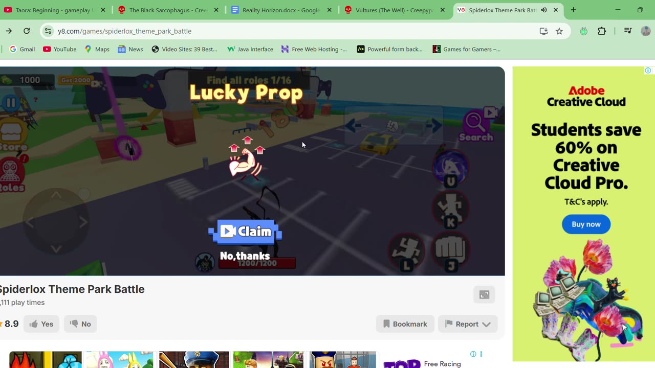 Spiderlox Theme Park Battle - gameplay Open world Superhero Beat em up