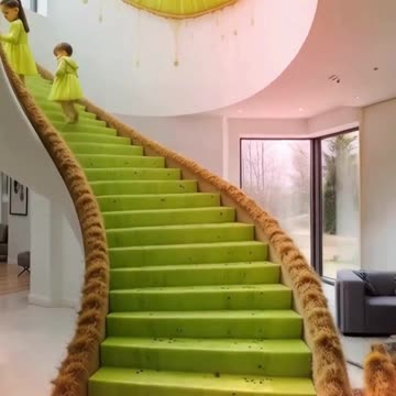 Obsessed with These Stunning Fruit-Themed Staircases! 🍓🍍