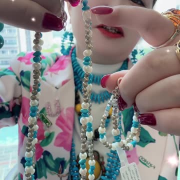 250617-13 Turquoise & Pearl Set: Deep-Sea Fantasy Adorned on the Body