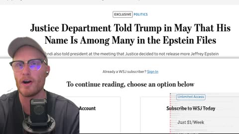 WSJ Puts INSANE Article of TRUMP's NAME on EPSTEIN List with NO EVIDENCE and CNN Exclusive STINKS