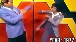 Footage of Muhammad Ali and Michael Jackson in 1977