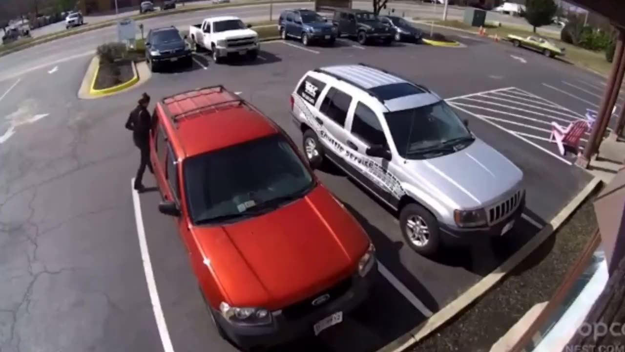 🚨 Drone drops car battery through a windshield during a failed attempt at