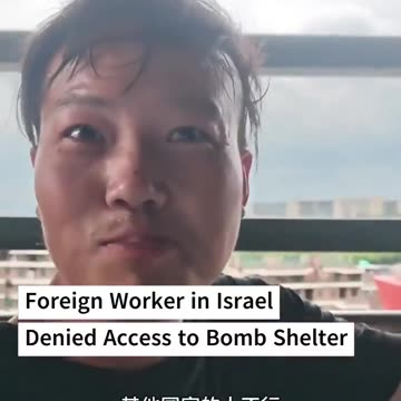 Listen to this Chinese man who works in Israel…
