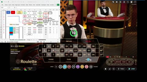 Roulette - 50 units in 134 minutes, 51% HR, 10 unit drawdown, to level 6, Hollandish with LCS prog