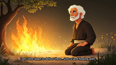 🔥 Moses and the Burning Bush | Bible Story for Kids