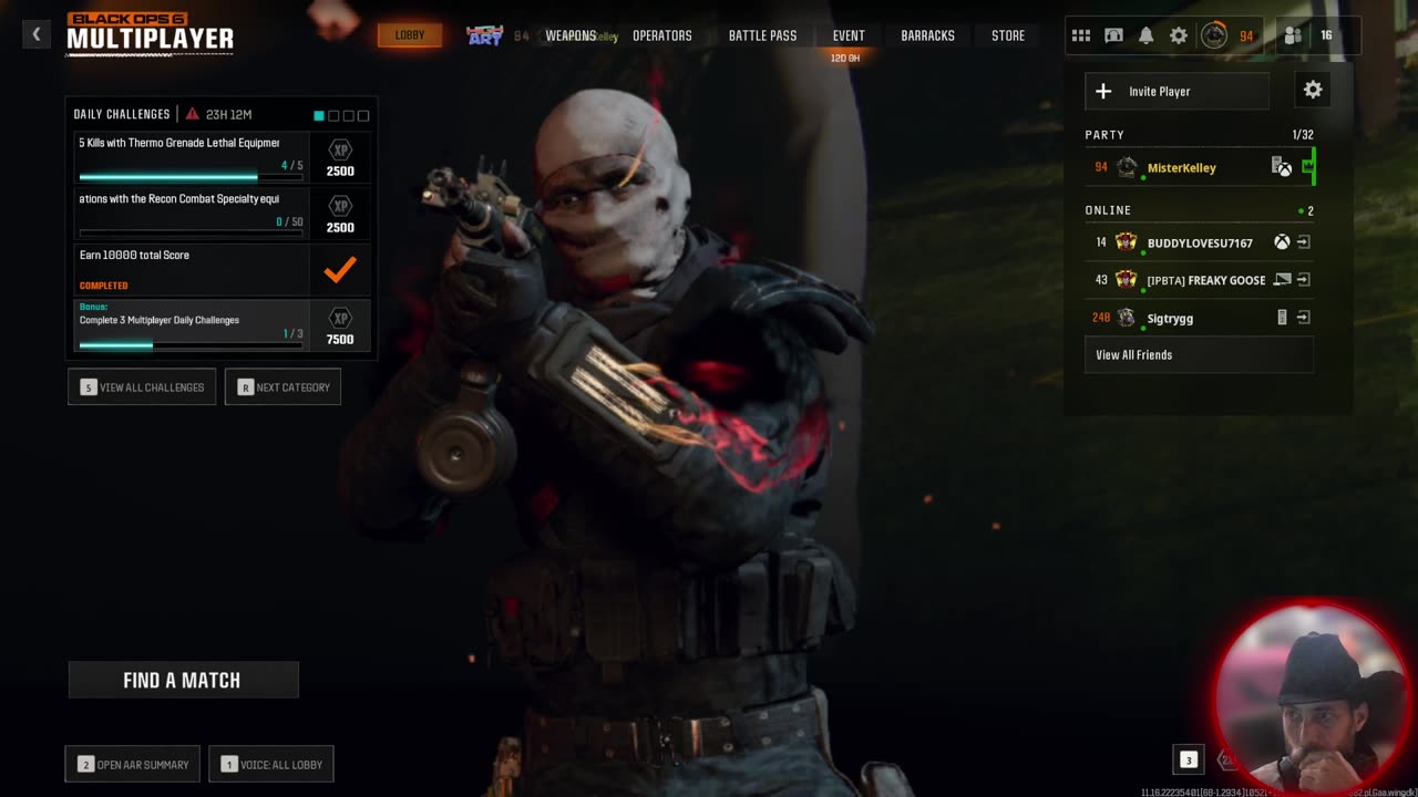 Live: BO6 Melee & Tomahawk Mastery with Interactive Spotify Jam