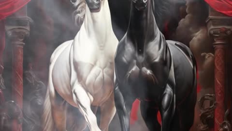 Black and White Horse
