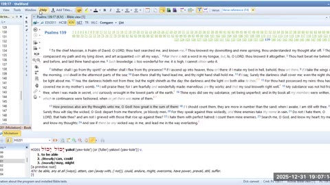 Bible Study Psalms 139