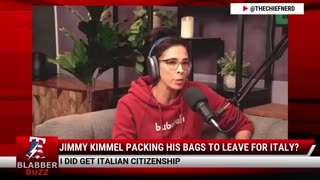 Jimmy Kimmel Packing His Bags To Leave for Italy?