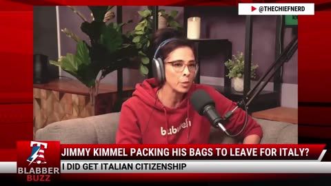 Jimmy Kimmel Packing His Bags To Leave for Italy?