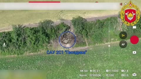 🚁💣 Ukraine War | Drone Destroys Ukrainian 2S1 SPG | RCF