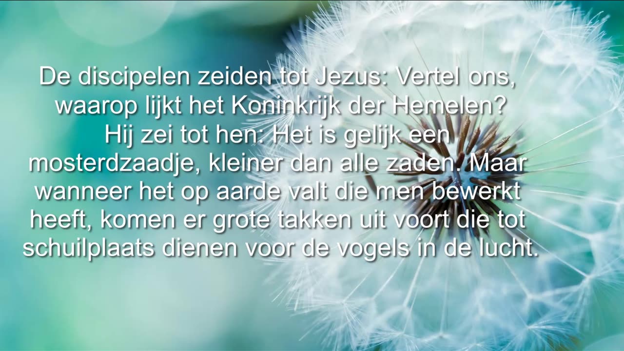 De discipelen zeiden tot Jezus Vertel ons