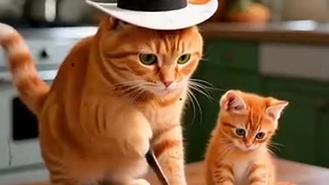 a chef cat