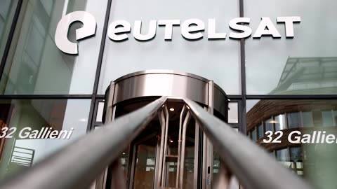 Macron urges Europe to ramp up space investment as Eutelsat climbs