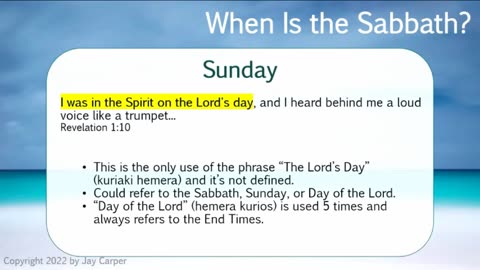 A Sabbath to YHWH, part 4b: When Is the Sabbath?