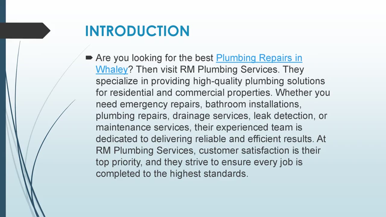 Best Plumbing Repairs in Whaley