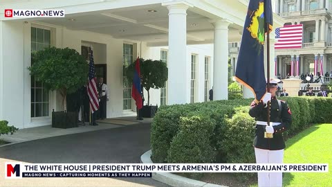 🇺🇸 President Trump meets with Armenia's PM & Azerbaijan's President at The White House [LIVE]