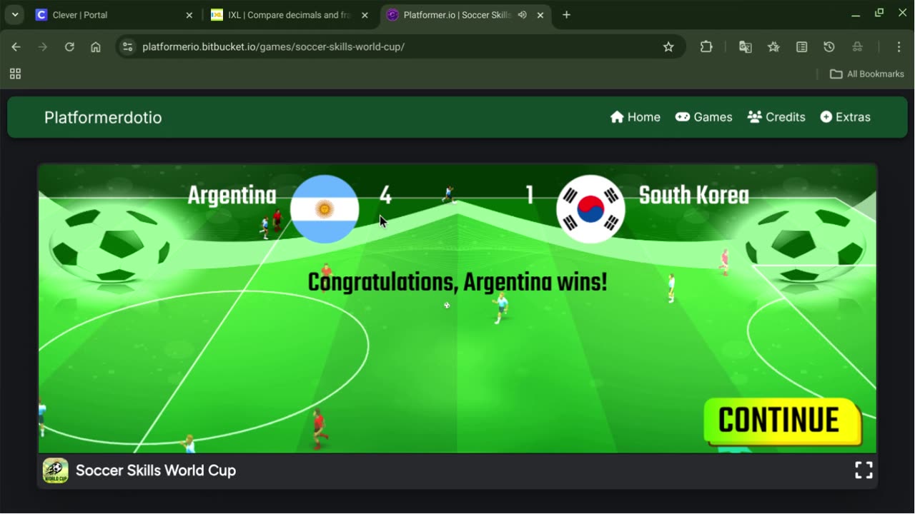 ARGENTINA VS SOUTH KOREA SAME SCORE AS REAL FINALS
