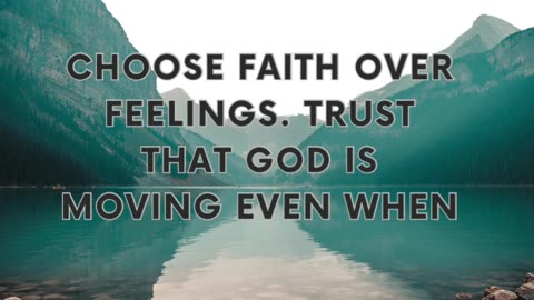 What if God is moving behind the scenes… even when your feelings can’t feel it?