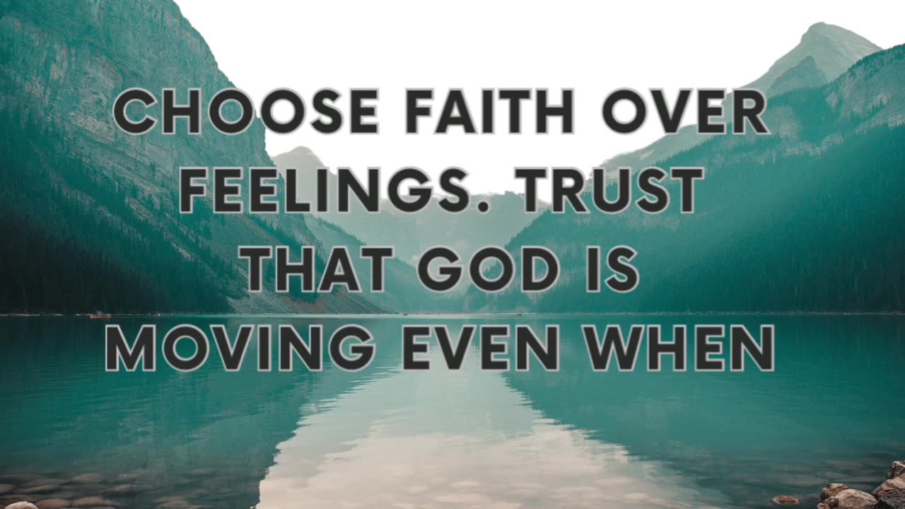 What if God is moving behind the scenes… even when your feelings can’t feel it?