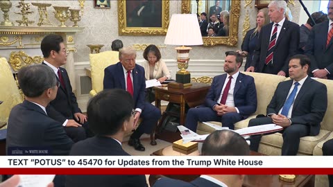 President Trump Participates in a Bilateral Meeting with the President of the Republic of Korea