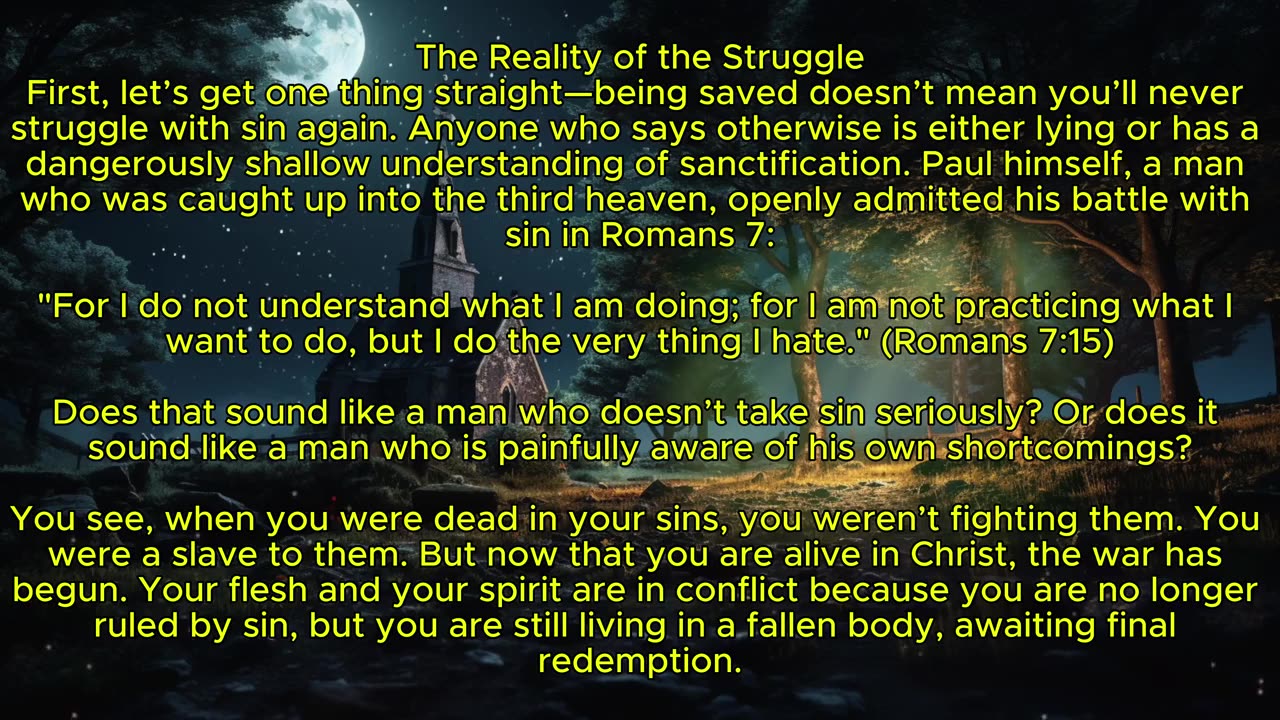 Being saved doesn’t mean you’ll never struggle with sin again