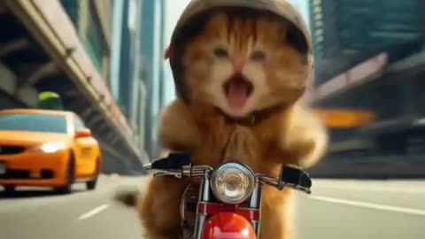 🚴🐱 Cute Cat Works Hard for a New Bike! 💪