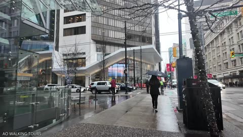 Vancouver B.C. City Walking Tour in 4K - Vancouver Canada Walking Tour in 4K January 2025