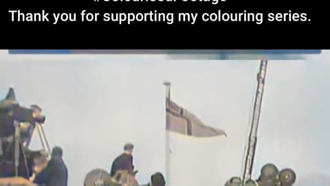 British Prime Minister Holds Peace Pact #ColourisedHistory