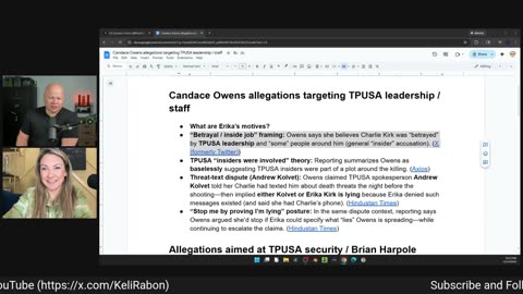 Erika Kirk vs Candace Owens: Closed In-Person Meeting Tomorrow - Let's Talk About The Allegations