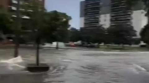Chicago has been hit by rain and major flooding in several areas and it continues.