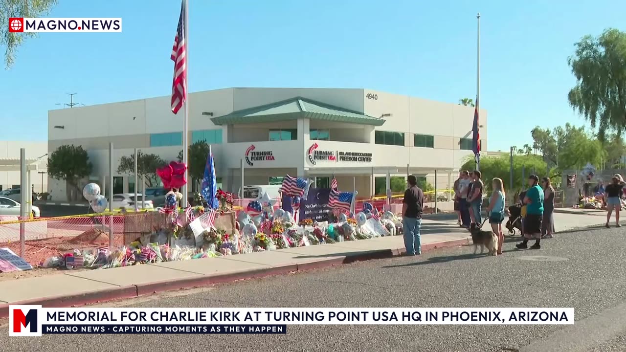 🕯 Memorial for American Martyr Charlie Kirk at Turning Point USA in Phoenix, Arizona [LIVE]